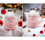 VICENZA CHRISTMAS TREE MUG Y132 PINK